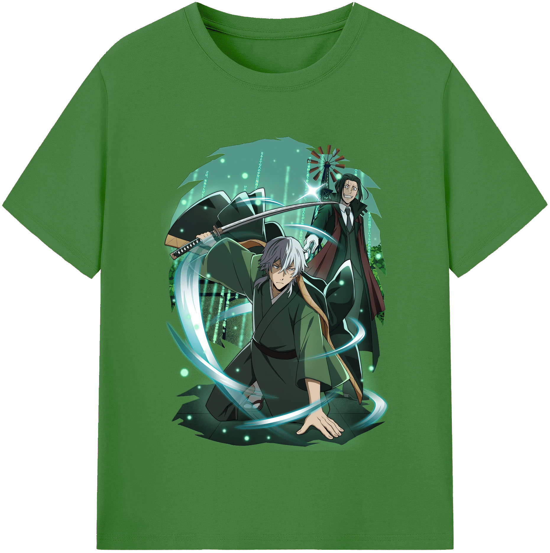 （画像用） 文豪ストレイドッグス Bungo Stray Dogs レディースカジュアルプリントTシャツ（綿100％）